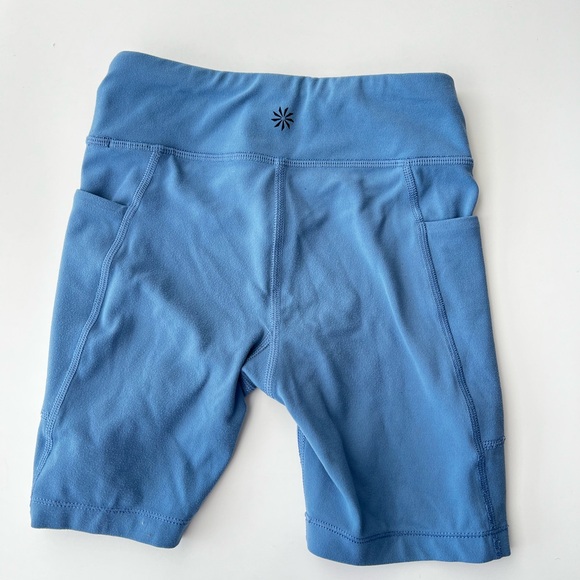 Athleta Girl blue Stash your treasures bike shorts XS 6 - Picture 2 of 5